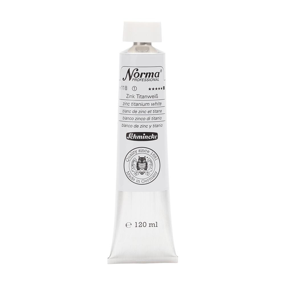 Schmincke Norma Profesyonel Zinc Titanium White 120 ml