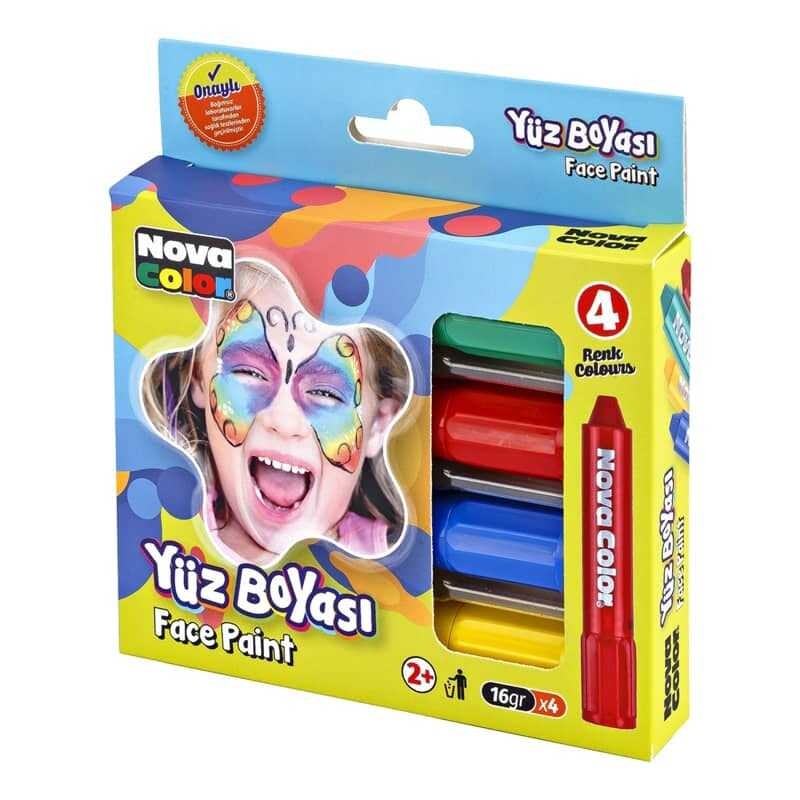 Nova Color Yüz Boyası 4'lü Set (NC-211)