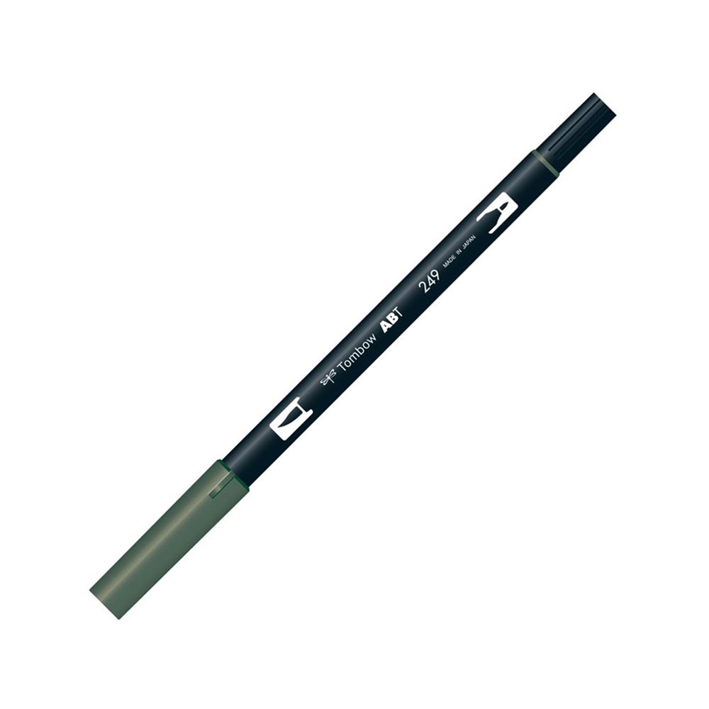 Tombow Dual Brush Pen Grafik Çizim Kalemi 249 Hunter Green