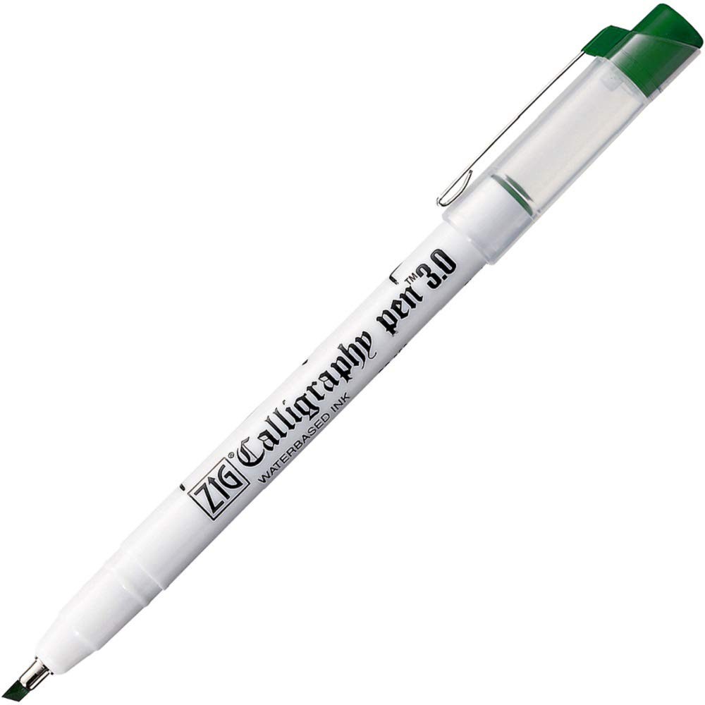 Zig Calligraphy Pen Kaligrafi Kalemi 3.0 mm Yeşil