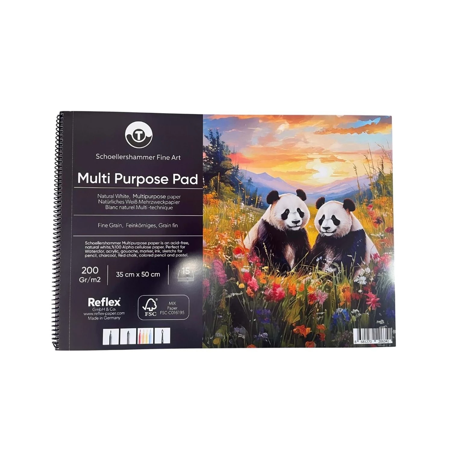 Schoellershammer Multipurpose Pad 200 gr 35x50 cm 15 Yaprak