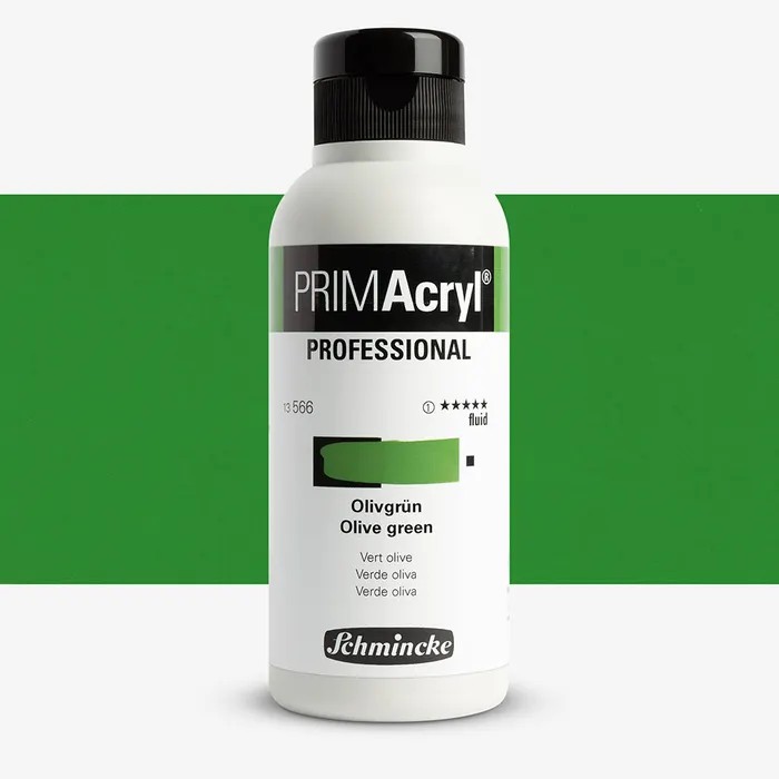 Schmincke Primacryl Artist Akrilik Boya 250 ml Seri 1 566 Olive Green Fluid