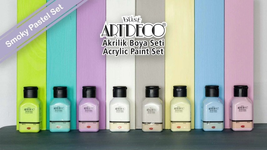 Artdeco Akrilik Boya Seti 8x75ml Smoky Pastel Renkler
