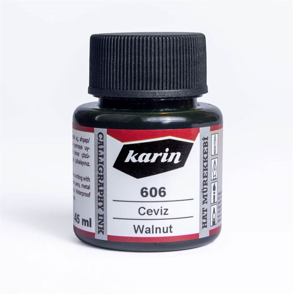 Karin Hat Mürekkebi 606 Ceviz 45 ml