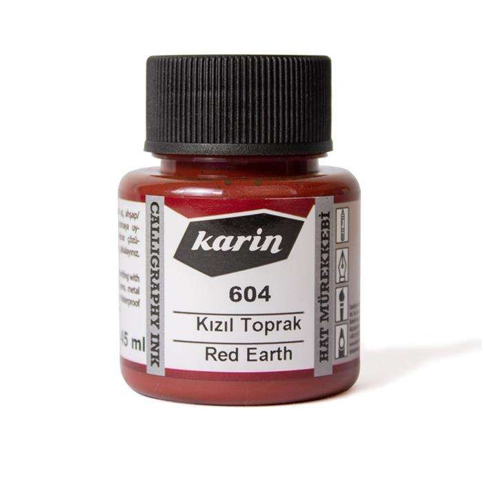 Kaligrafi Mürekkebi 604 Kızıl Toprak 45 ml