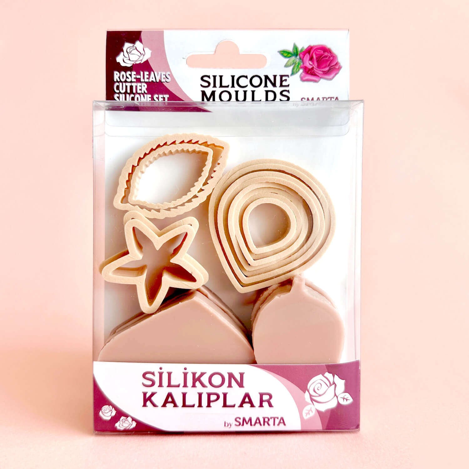 Smarta Silikon Kalıp Çiçekler Gül Yaprak SK1013023