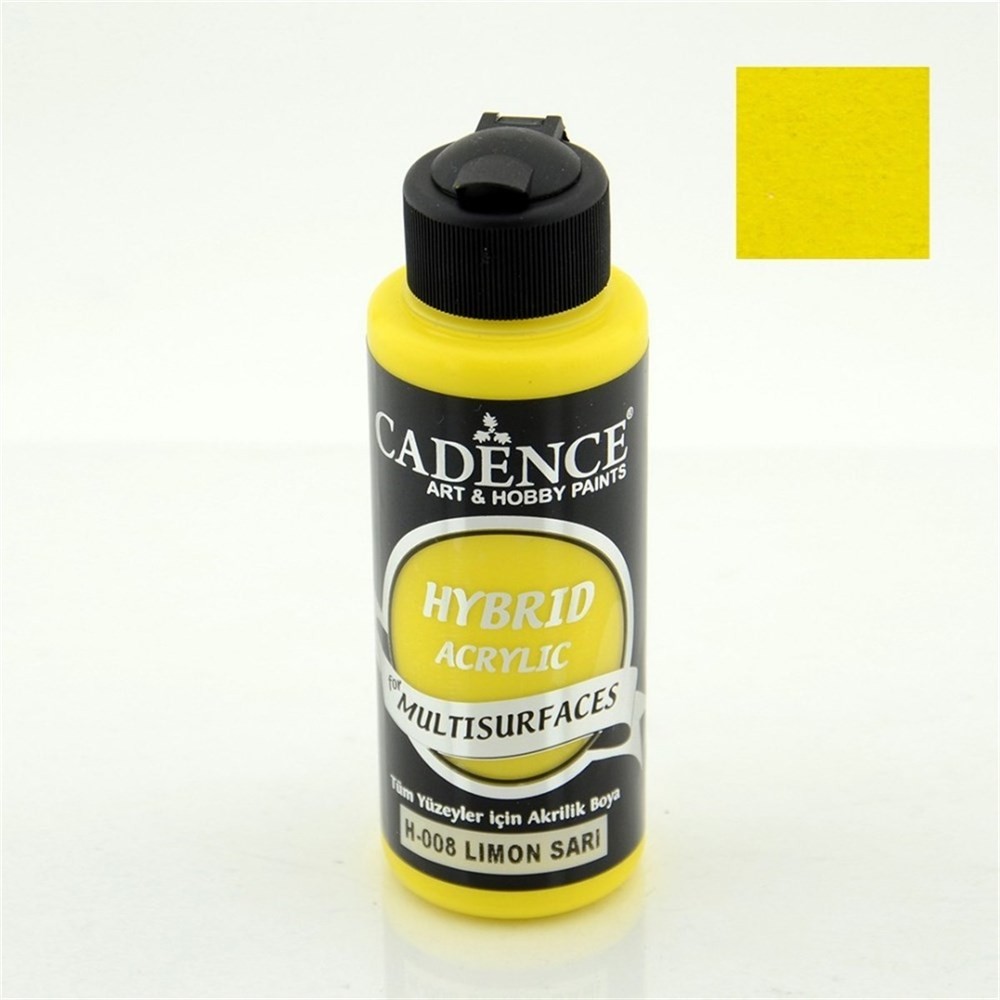 Cadence Hybrid Multisurface Akrilik Boya 120 ml H008 Limon Sar