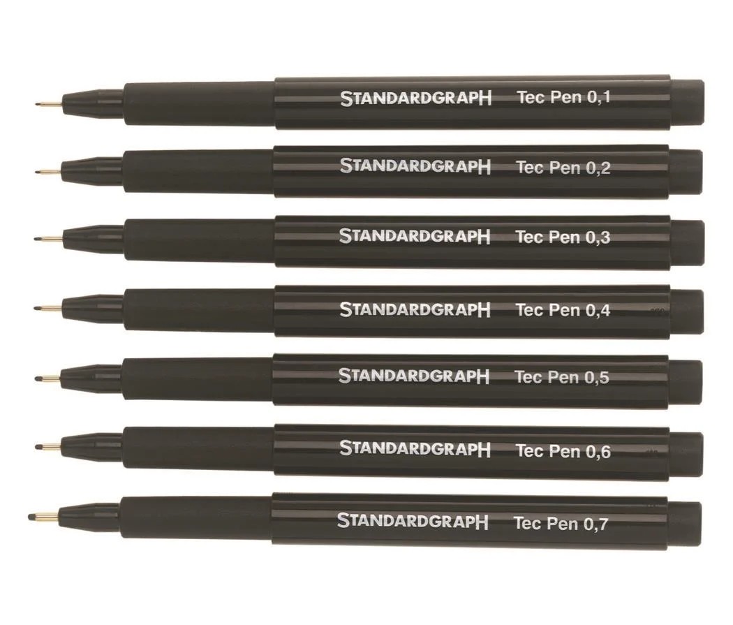 Standardgraph Teknik Çizim Kalemi 0.4 mm Siyah