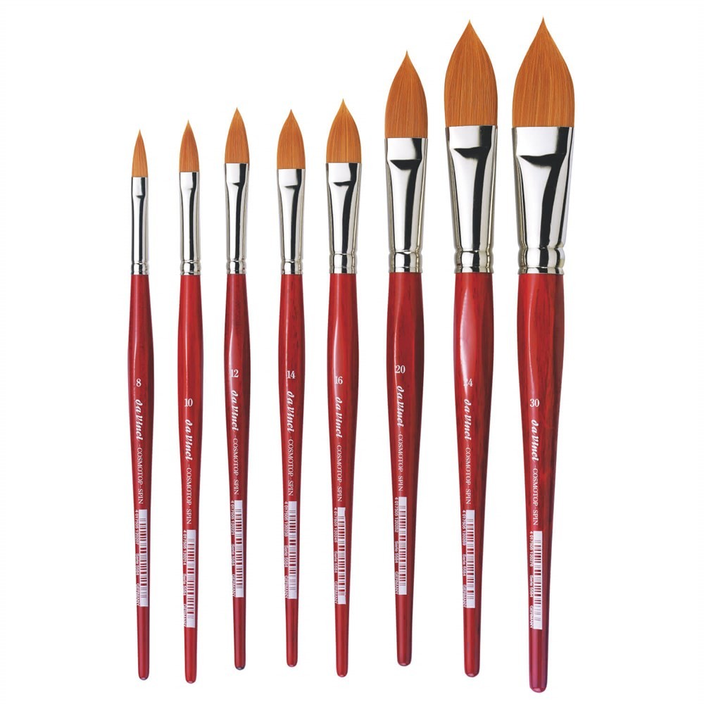 Da Vinci Cosmotop Spin Sentetik Oval Sulu Boya Fırçası Seri 5584 No:10