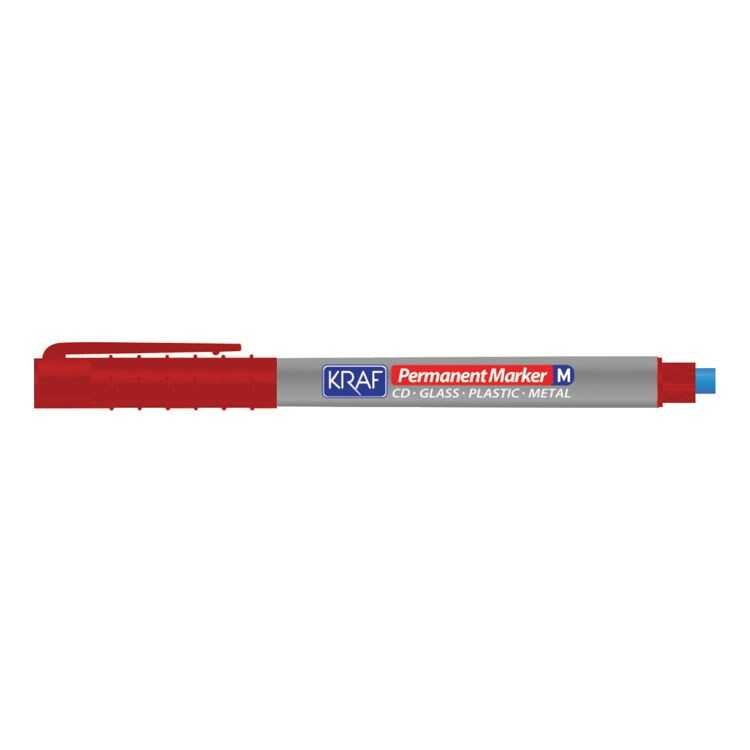 Kraf Asetat Kalemi Silgili 260 (M) Kırmızı