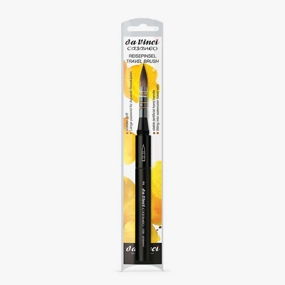 Da Vinci 1598Tp Seri No: 2 Travel Wash Brush Casaneo Crimped Synthetic Fibre