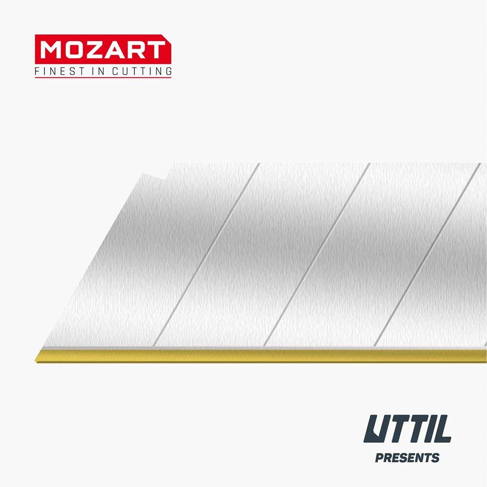 Mozart Blades Maket Bıçağı Yedeği TIN 18 mm 10'lu