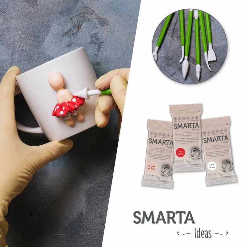 Smarta Havayla Kuruyan Model Hamuru 100gr Mor