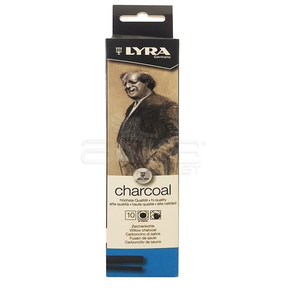 Lyra Willow Charcoal Doğal Füzen 2-10mm 10 Adet