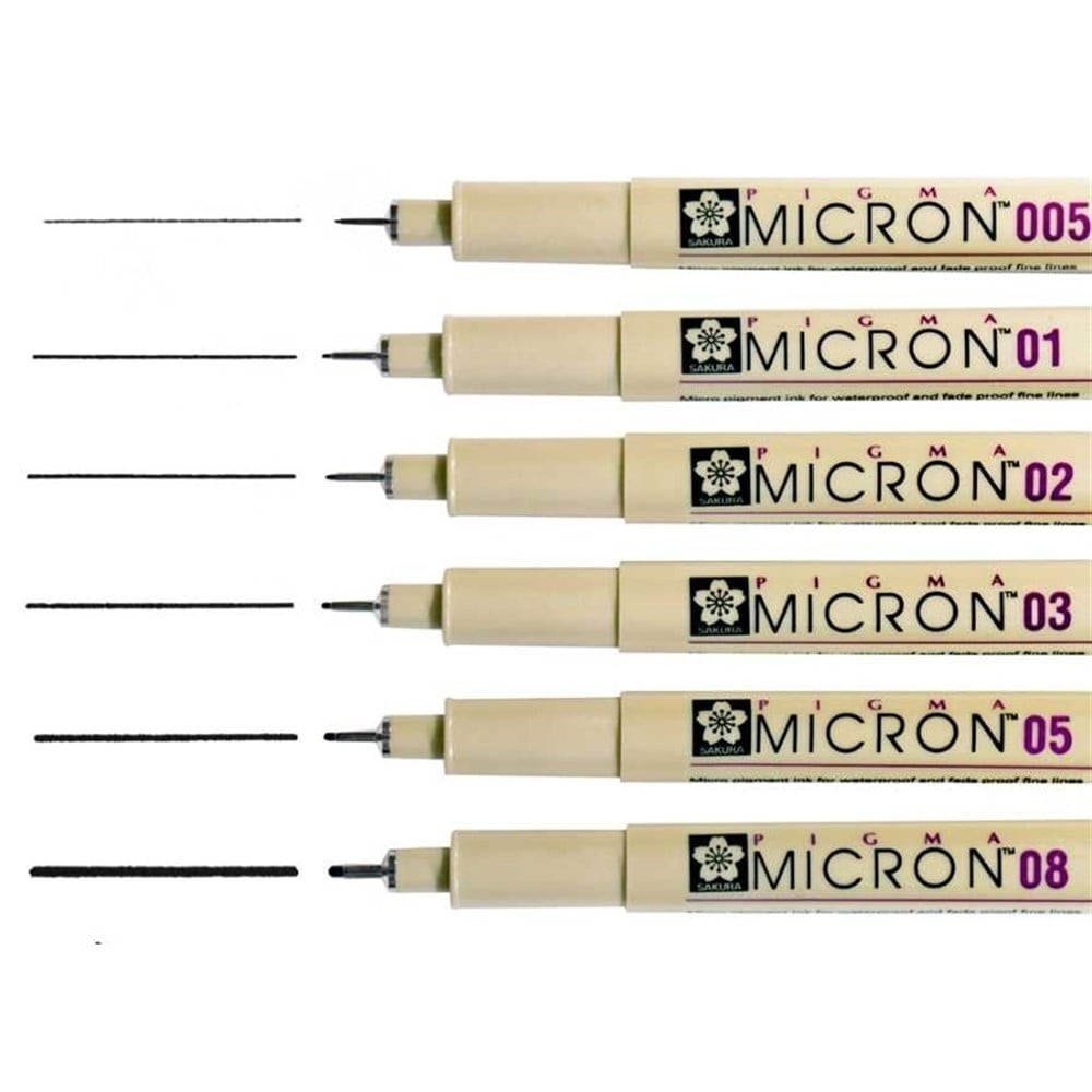 Sakura Pigma Micron Çizim Kalemi Siyah 0.25 mm