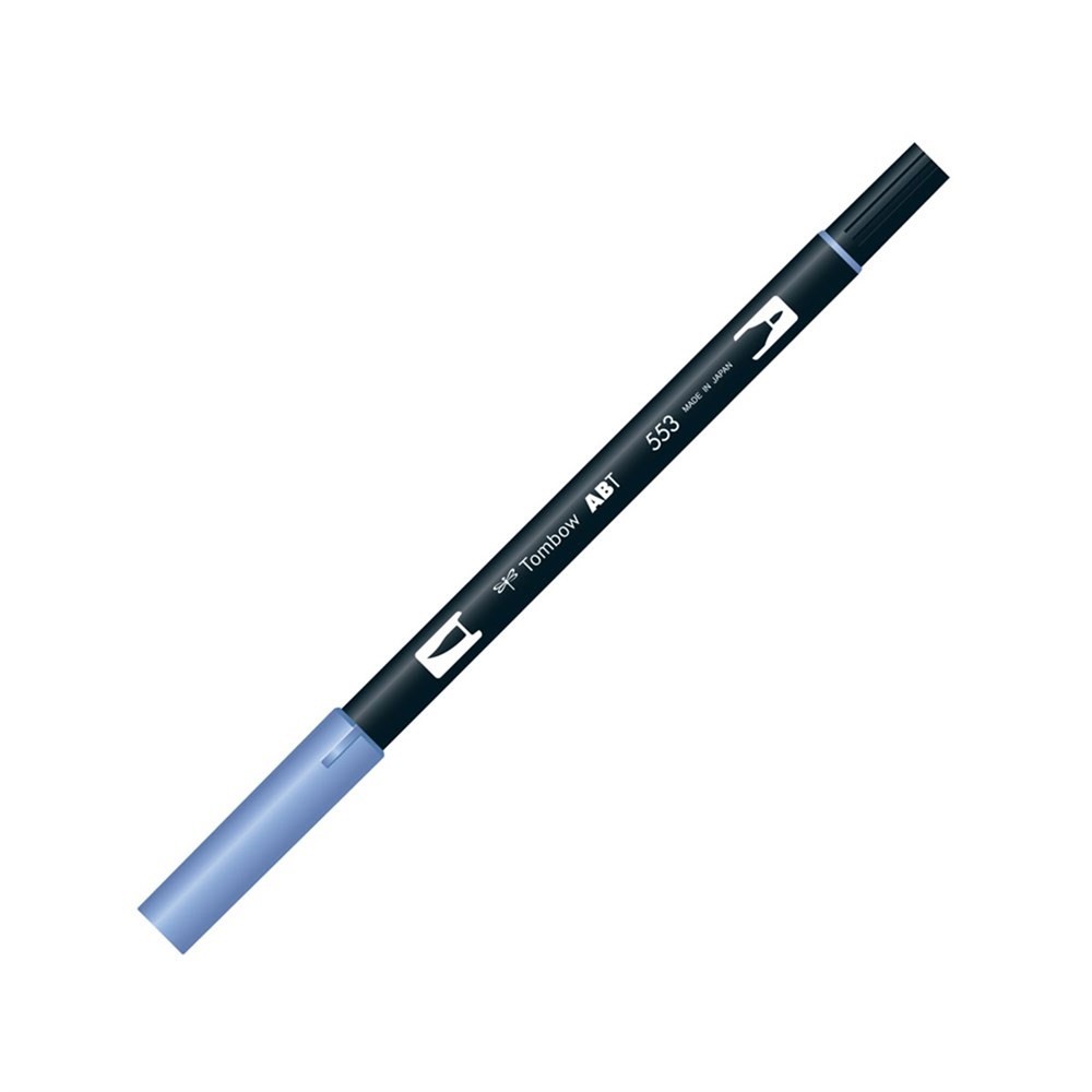 Tombow Dual Brush Pen Grafik Çizim Kalemi 553 Mist Purple
