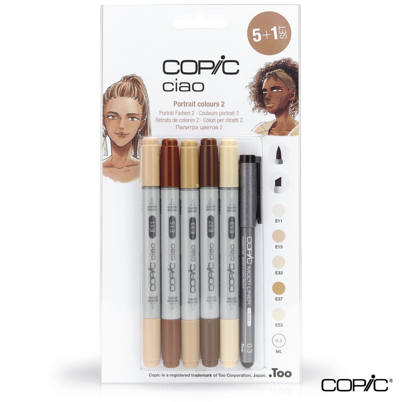 Copic Ciao 5+1 Set Portrait Colors 2