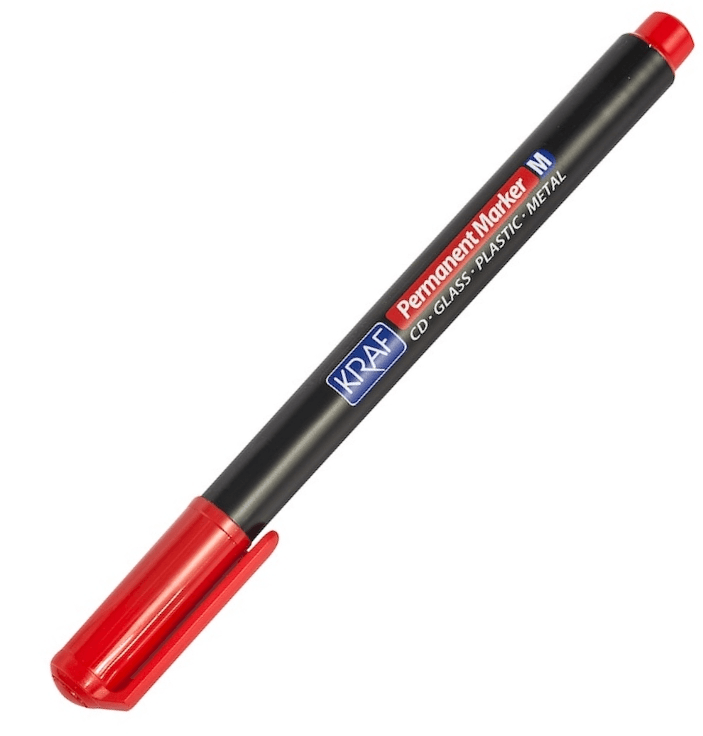 Kraf Asetat Kalemi OHP Plus (M) 280 Kırmızı