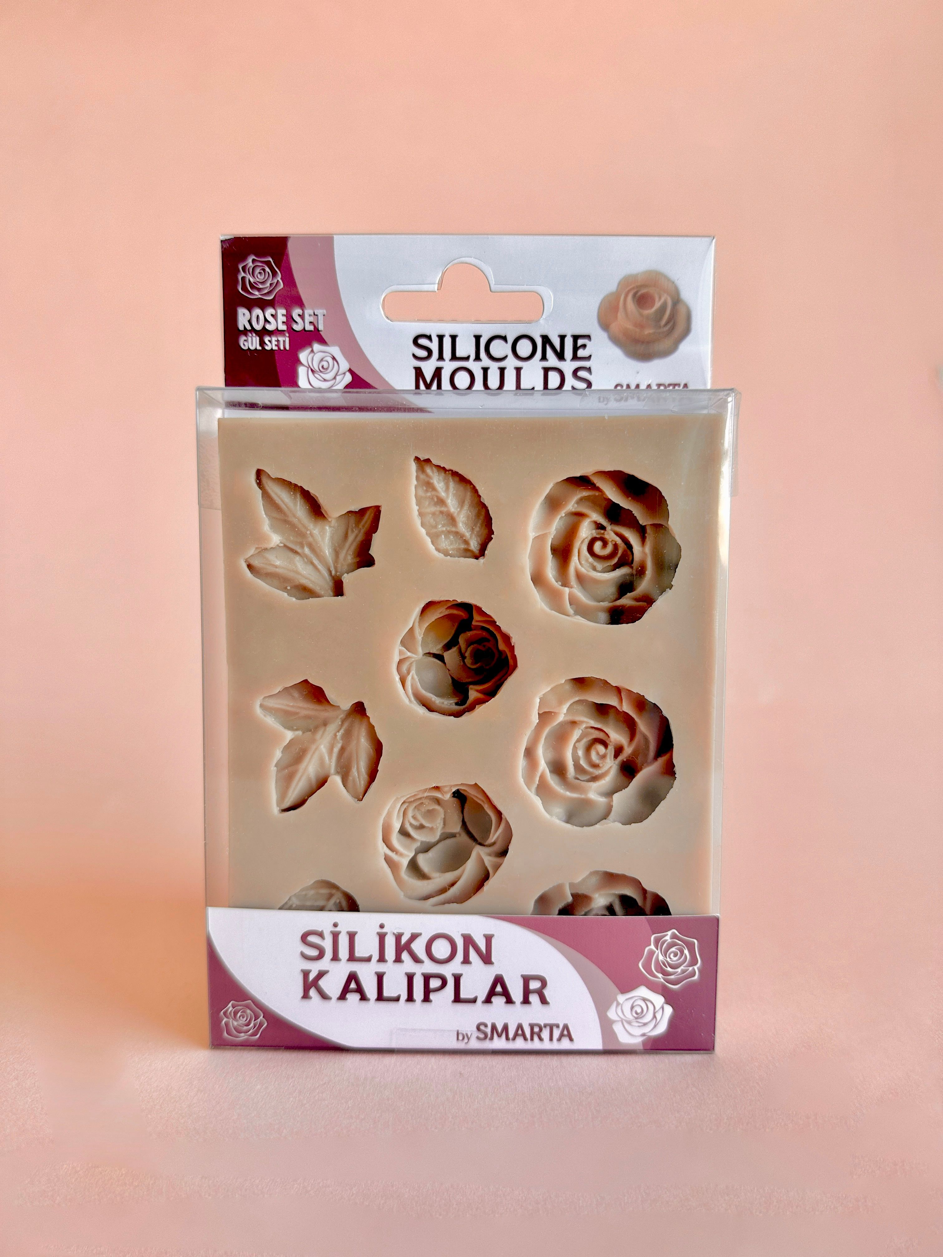 Smarta Silikon Kalıp Mobilya Süsleme Güller SK1013045