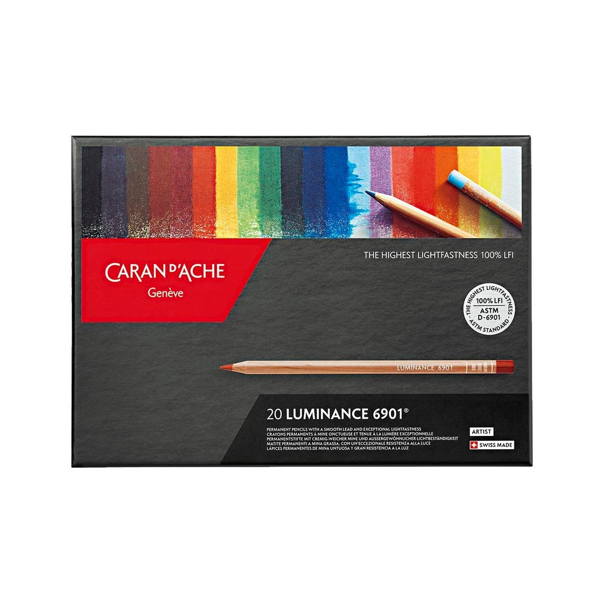 Caran d'Ache Luminance 6901 Kuru Boya Kalem Seti 20 Renk