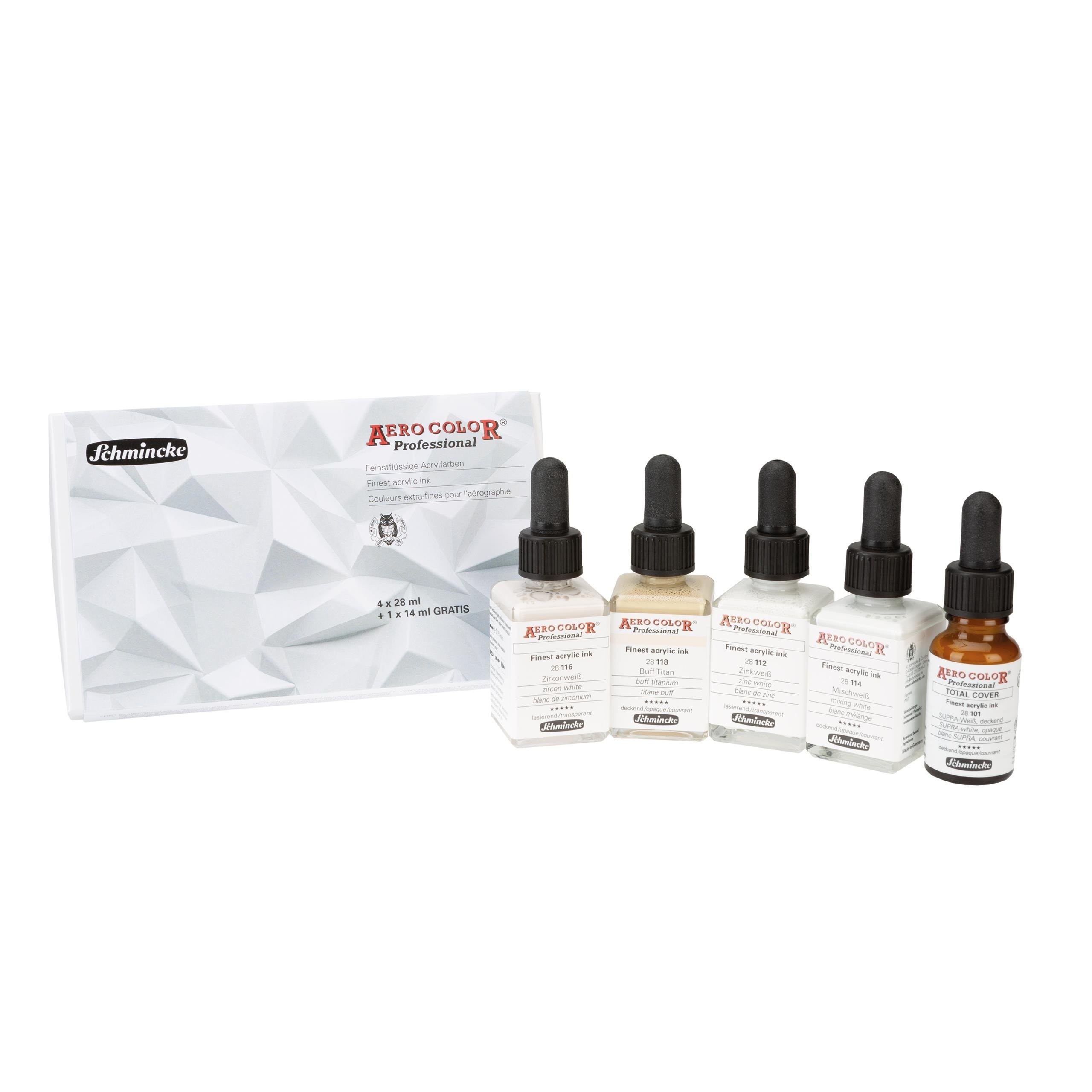 Schmincke Aero Color Akrilik Mürekkep Seti Gratis 4x28 ml + 1x14 ml