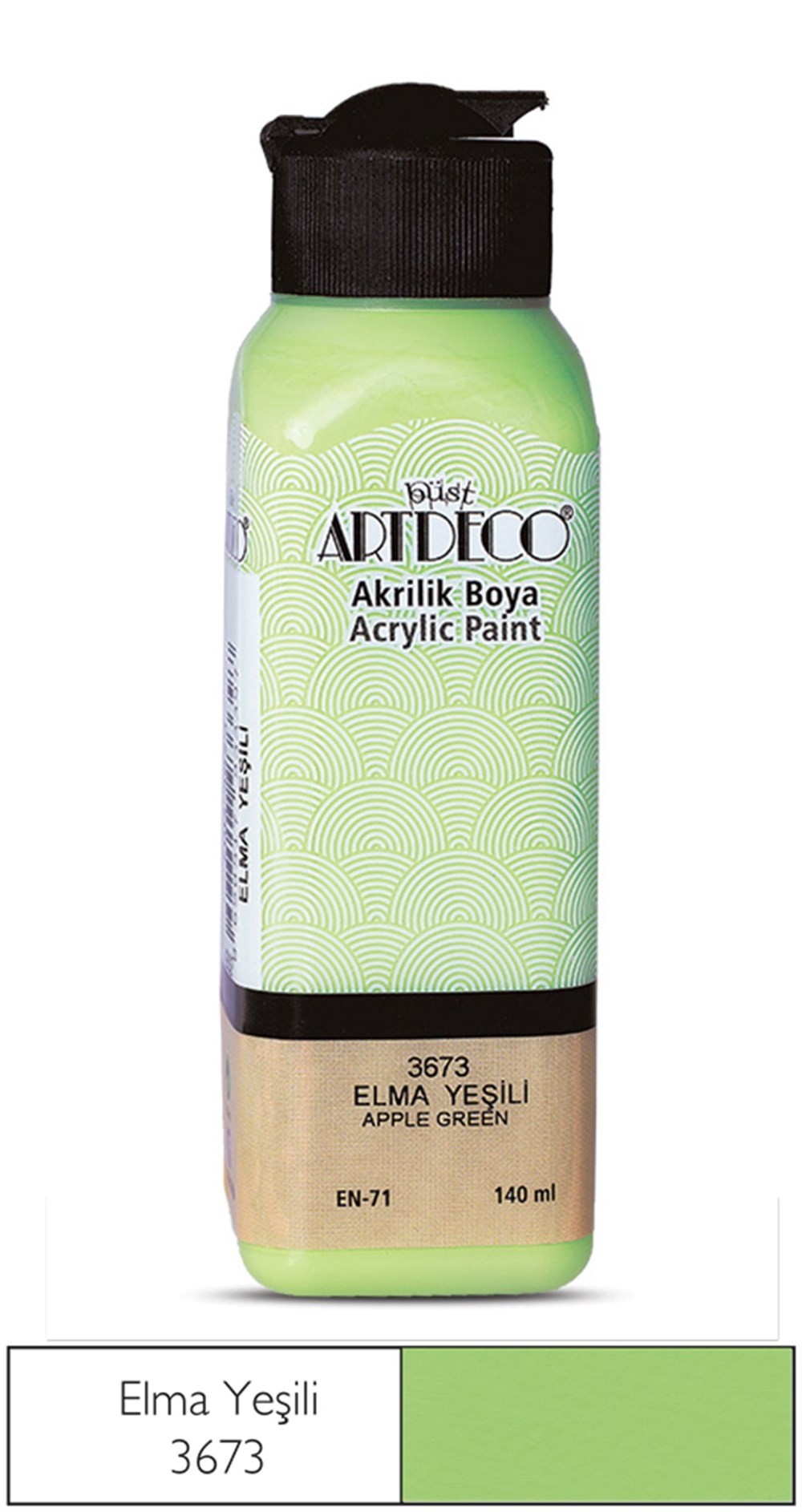 Artdeco Akrilik Boya 140 ml 3673 Elma Yeşili