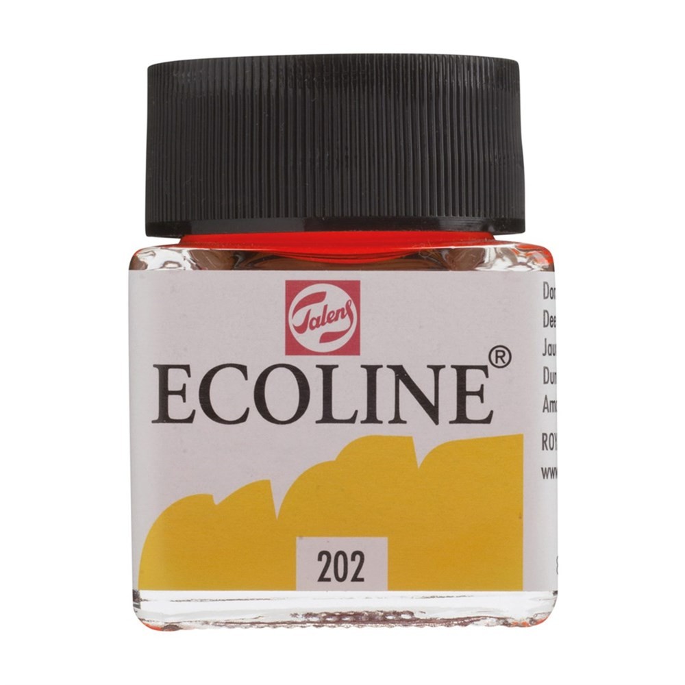 Talens Ecoline Sıvı Sulu Boya 30 ml 202 Deep Yellow