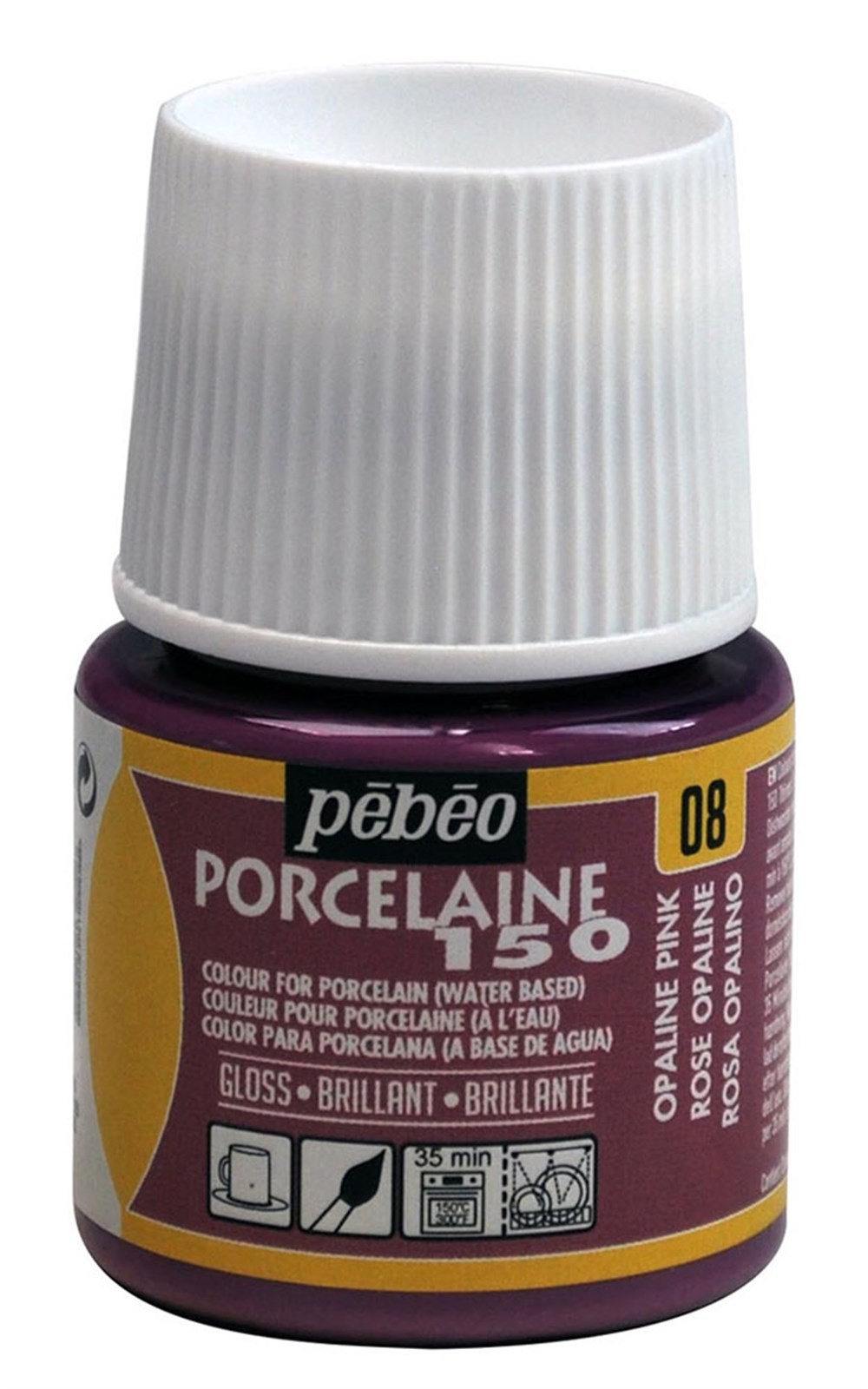 Pebeo Porcelaine 150 Fırınlanabilir Porselen Boyası 45 ml Opaline Pink