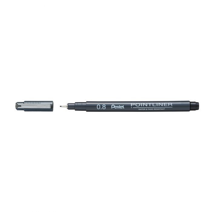 Pentel Pointliner Teknik Çizim Kalemi 0.8 mm S20P-8A