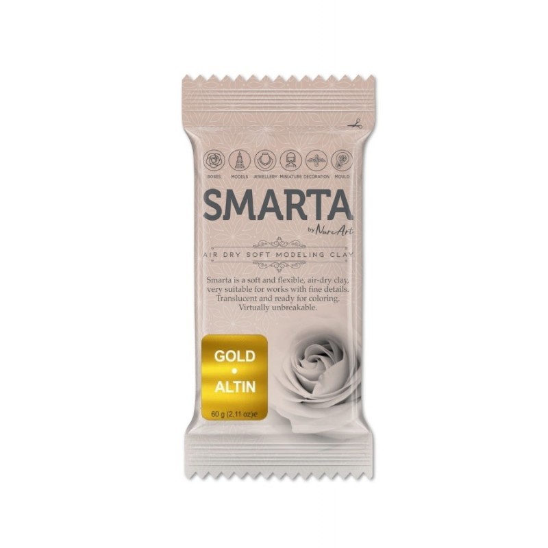 Smarta Havayla Kuruyan Modelleme Hamuru 60gr Metalik Altın