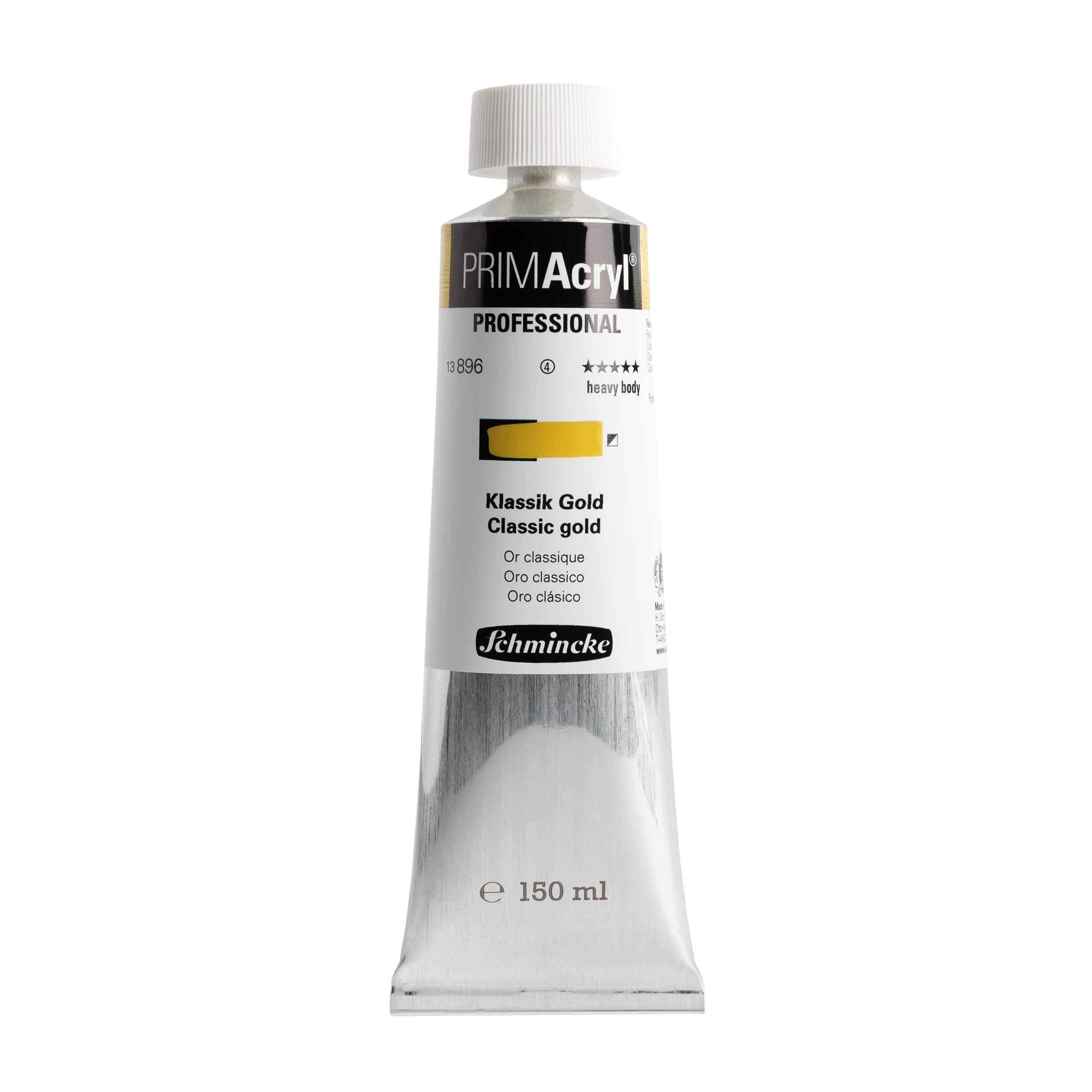 Schmincke Primacryl Artist Akrilik Boya 150 ml Seri 4 896 Classic Gold