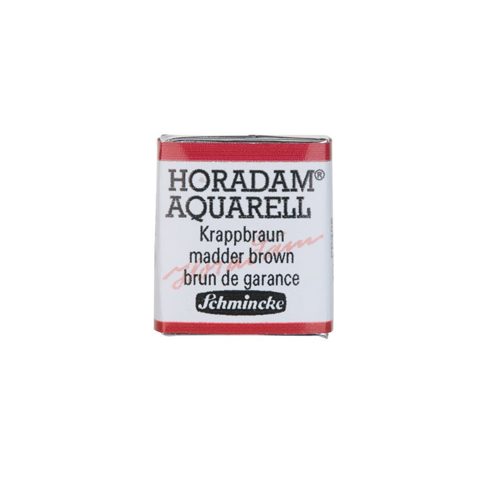 Schmincke Horadam Aquarell Artist Sulu Boya Yarım Tablet Seri 2 670 Madder Brown