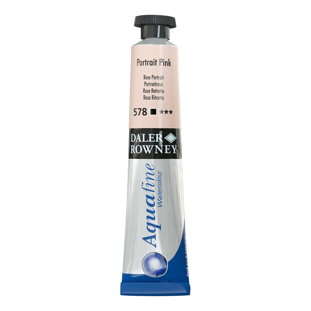 Daler Rowney Aquafine Watercolour 8ml Tube 578 Portrait Pink