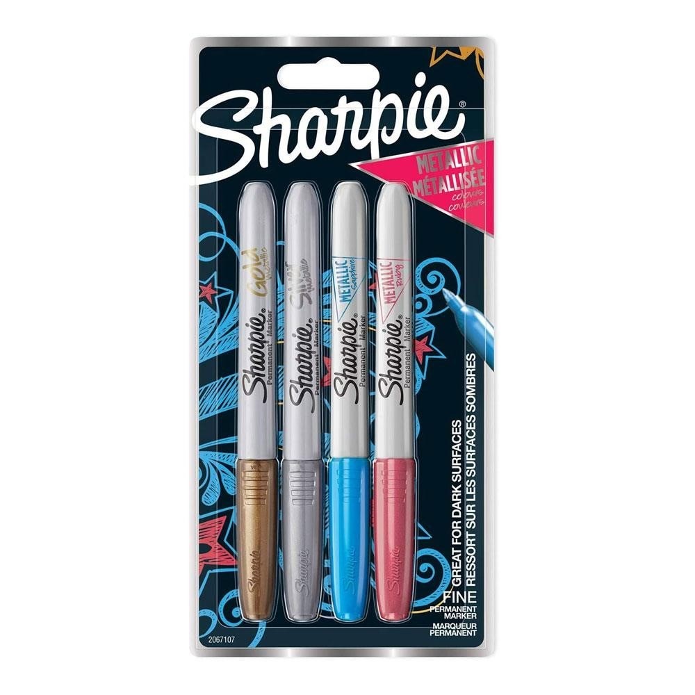 Sharpie Marker Set Metalik Renkler 4lü Blister