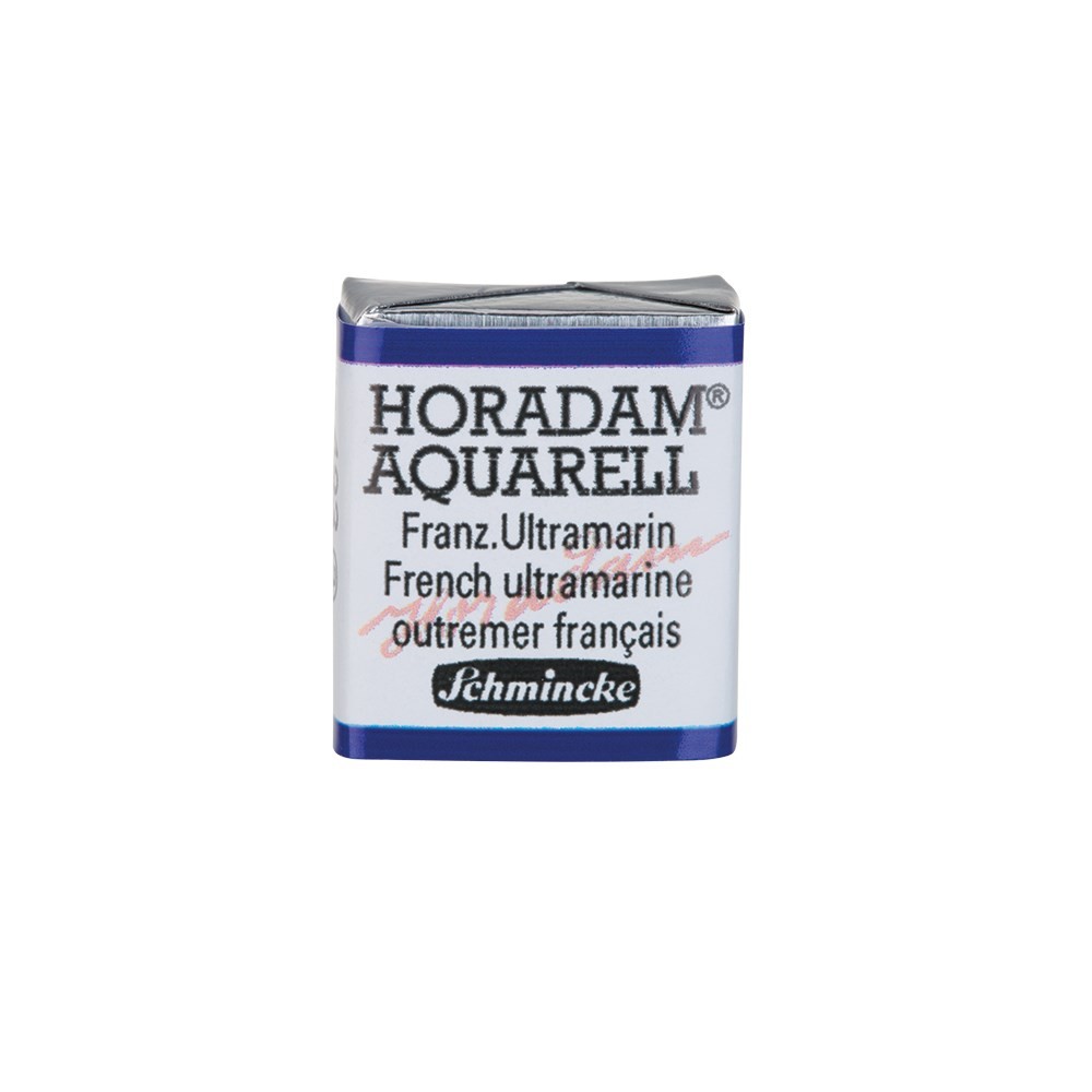 Schmincke Horadam Aquarell Artist Sulu Boya French Ultramarine 1/2 Tab.