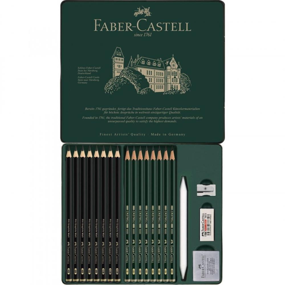 Faber Castell Pitt Graphite Matt Dereceli Kalem Seti 20li