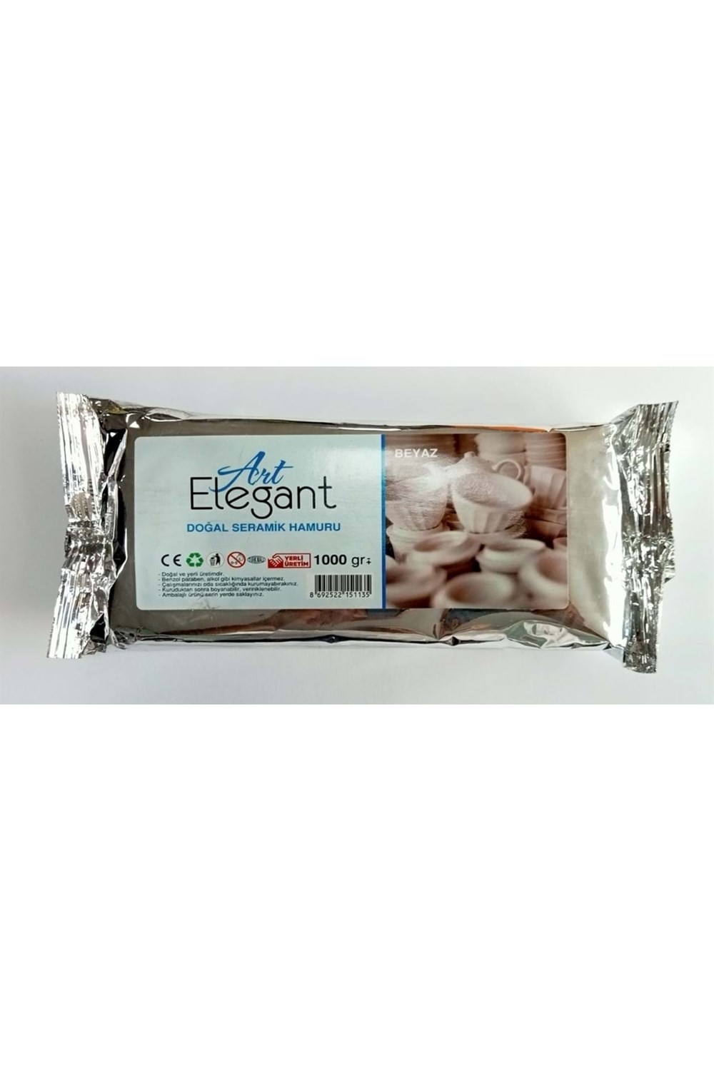 Art Elegant Seramik Hamuru Beyaz 1 Kg