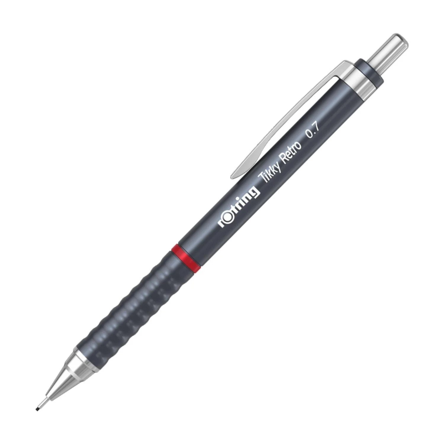 Rotring Tikky Retro Versatil Kalem Metalik Gri 0.7 mm