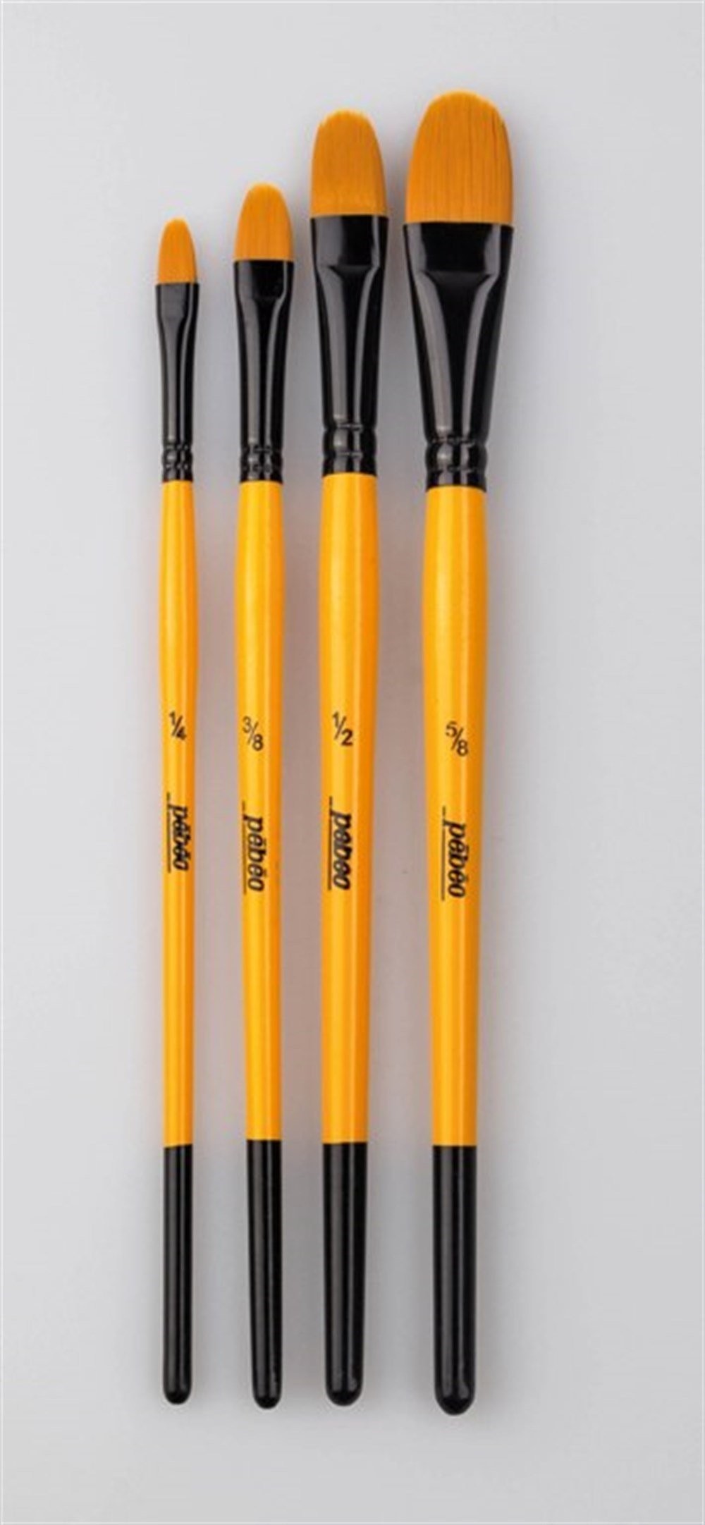 Pebeo Set-11 4'Lü Fırça Seti (Kedi Dili No: 1/4, 3/8, 1/2, 5/8)