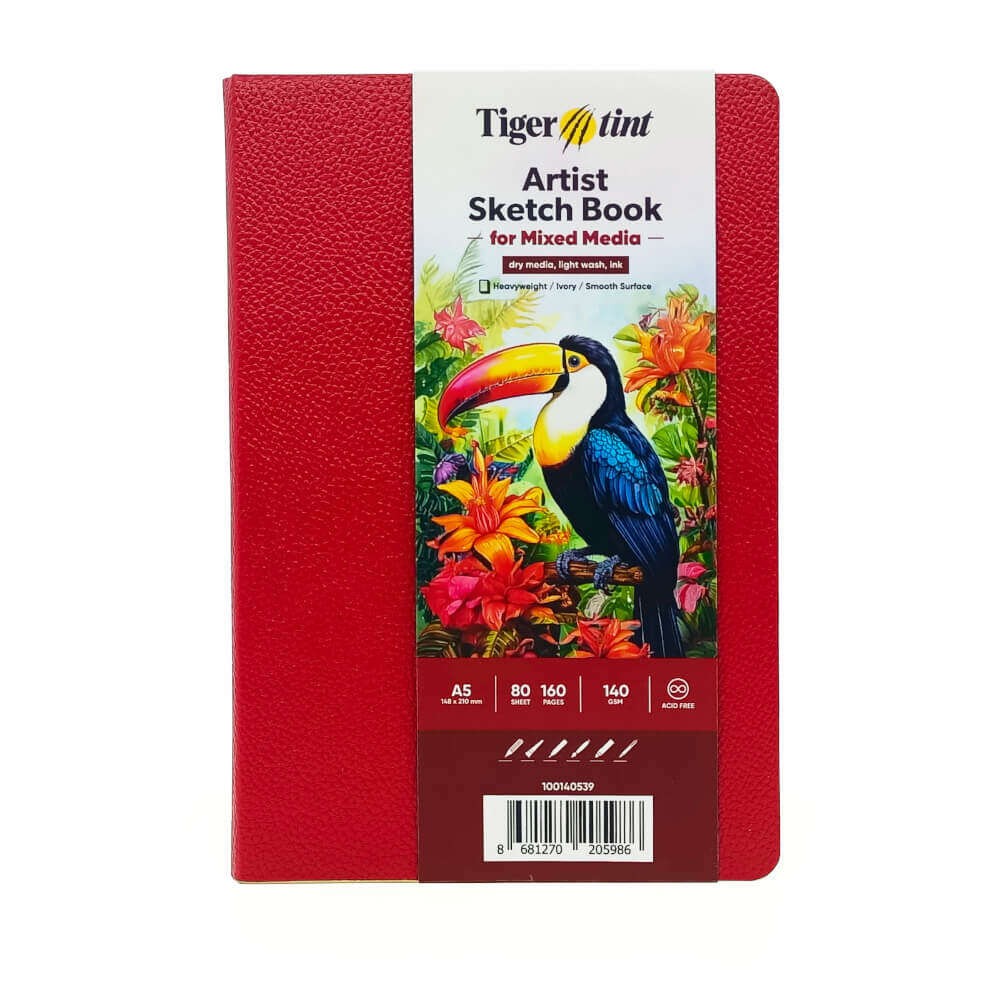 Tigertint Soft Kapak Defter 140gr A5 80yp. Koyu Kırmızı