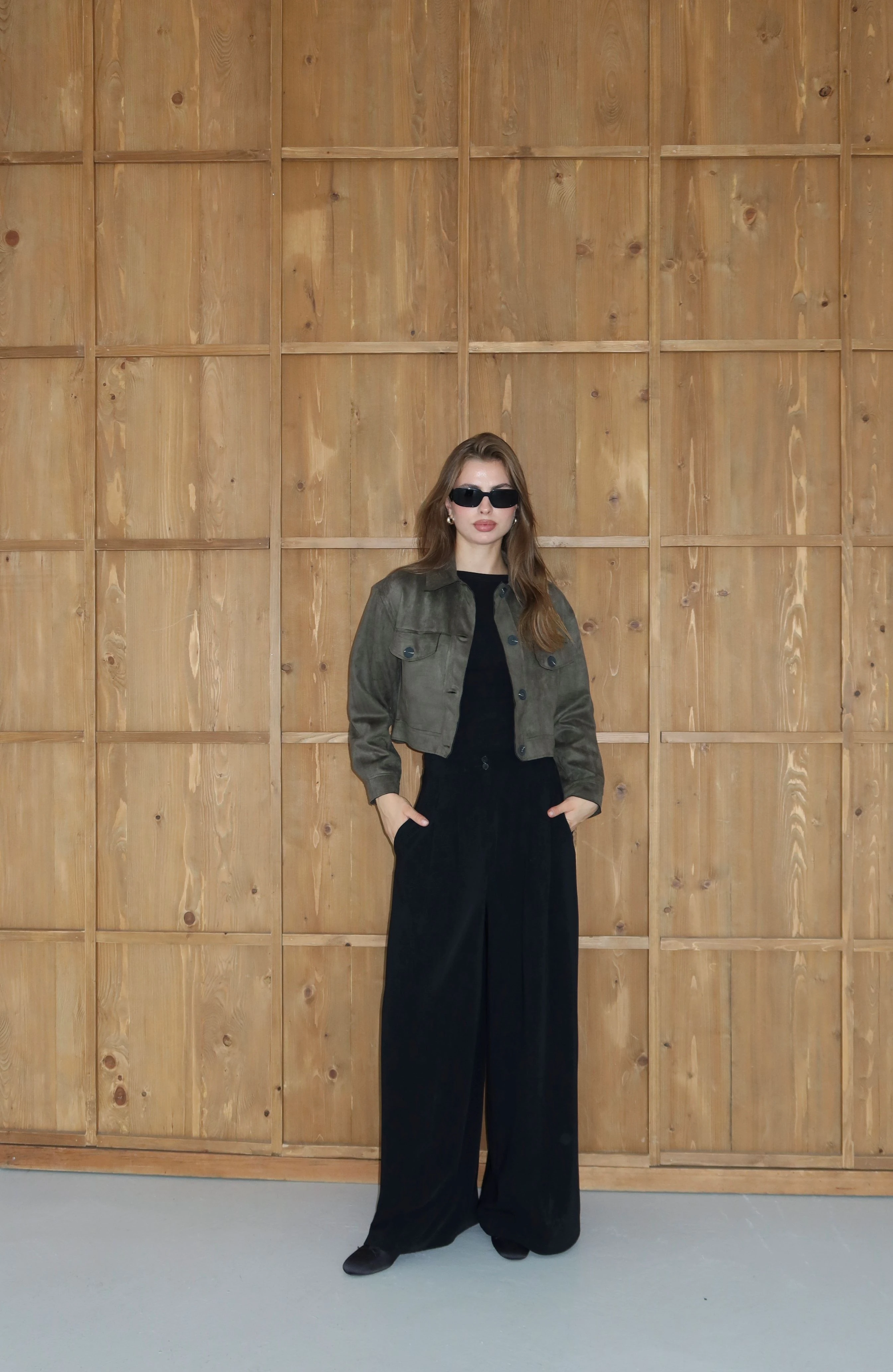 Kadın Süet Kısa Premium Ceket