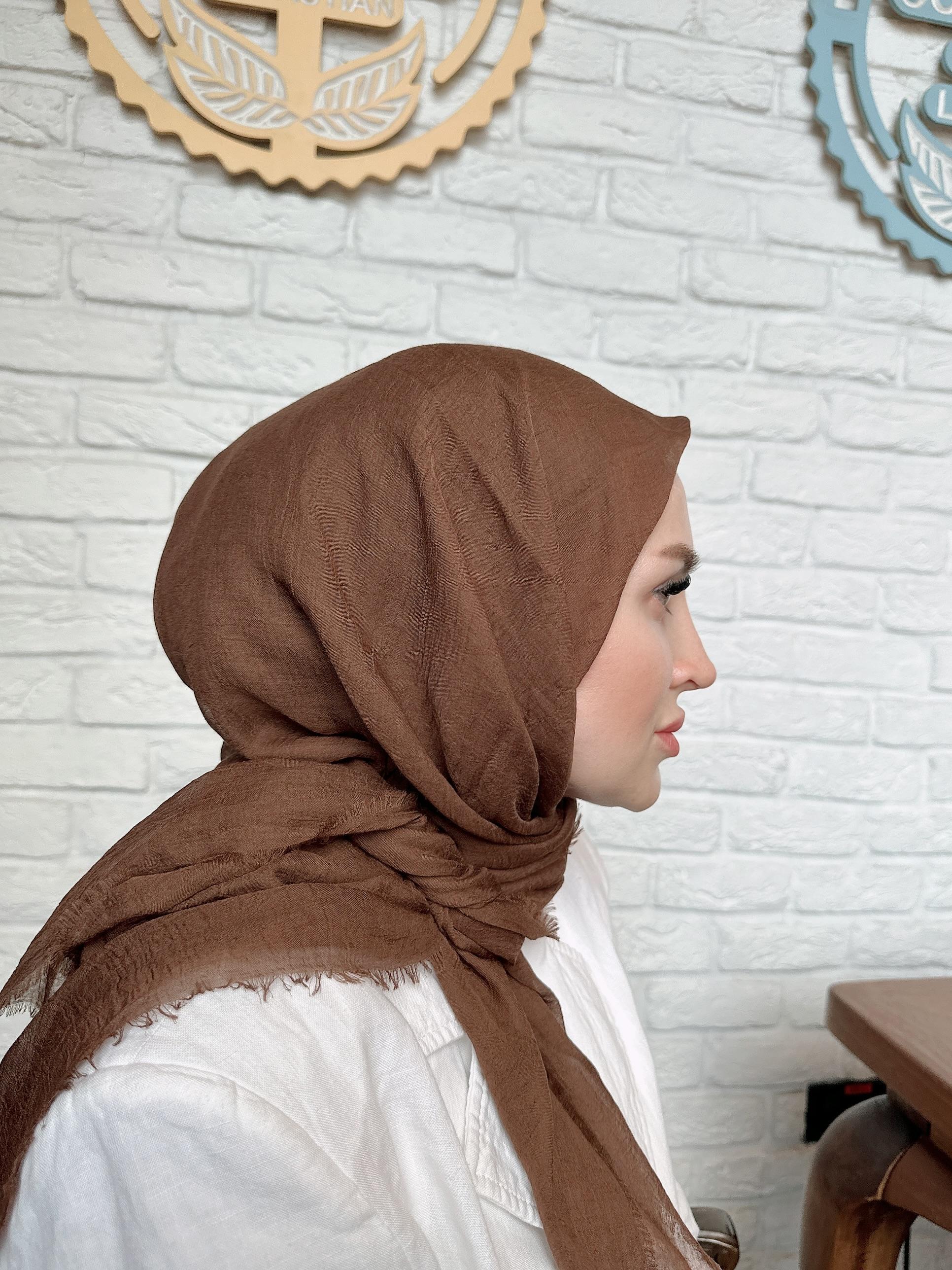 Konfor Eşarp - Çikolata Kahve Konfor Eşarp