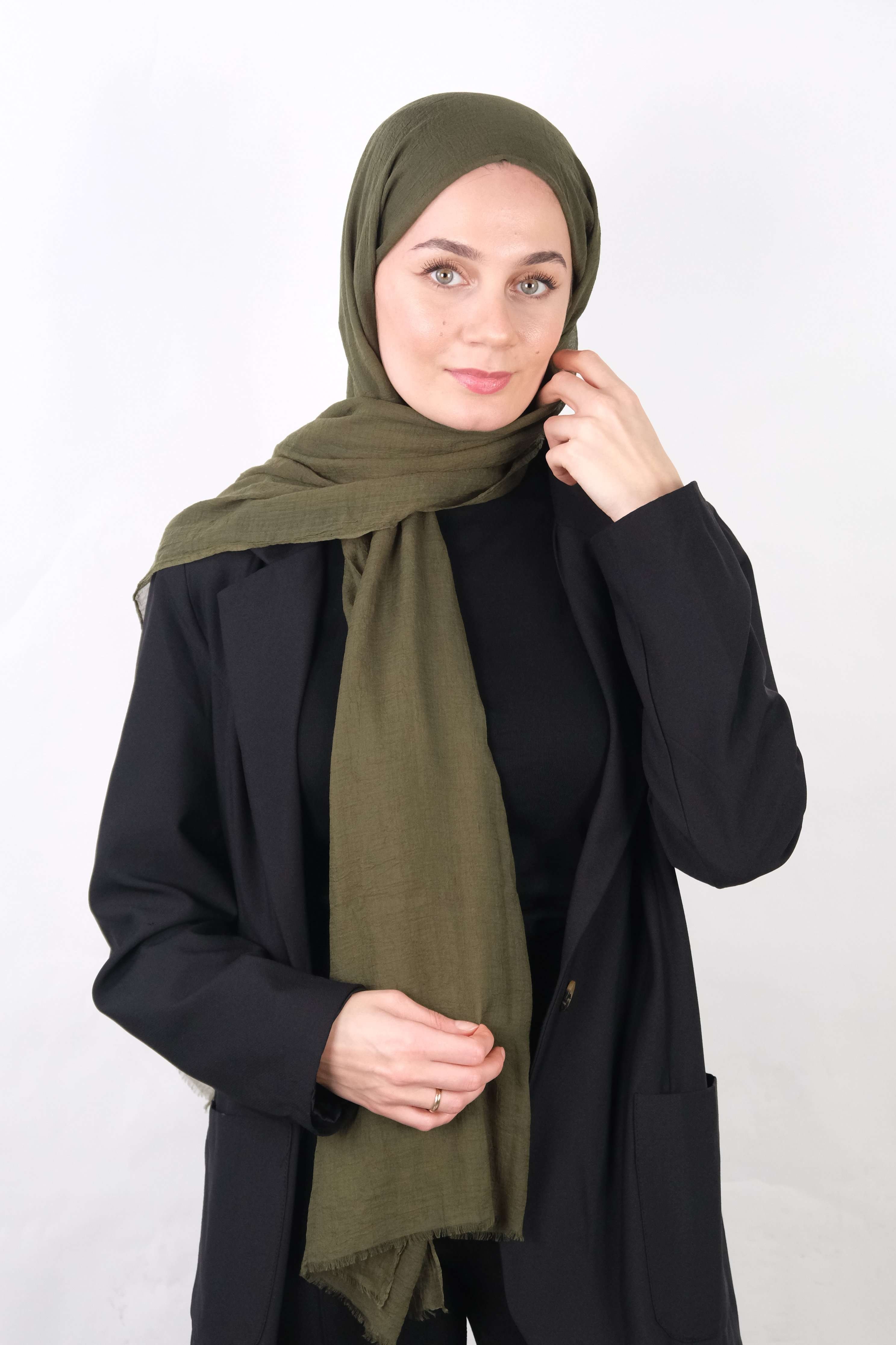  Konfor Şal - Asker Yeşili Konfor Şal