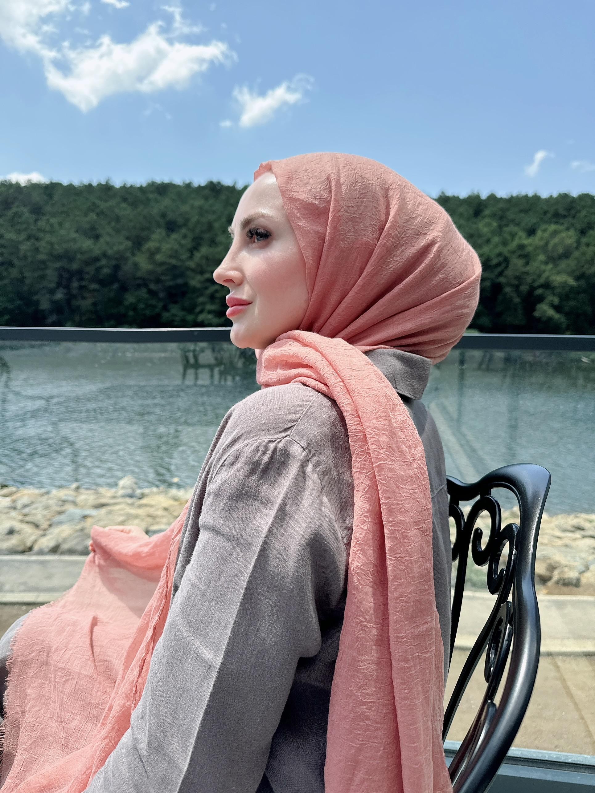 Gül Pembe Konfor Şal