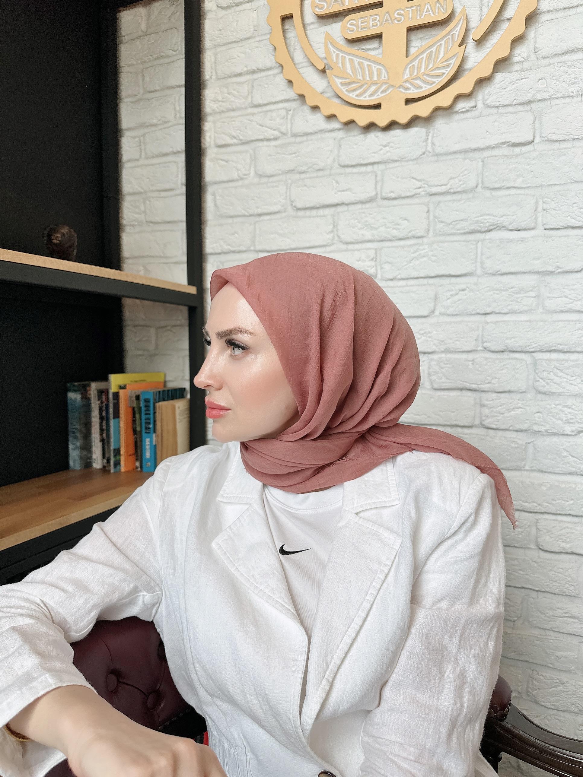 Gül Kurusu Konfor Eşarp