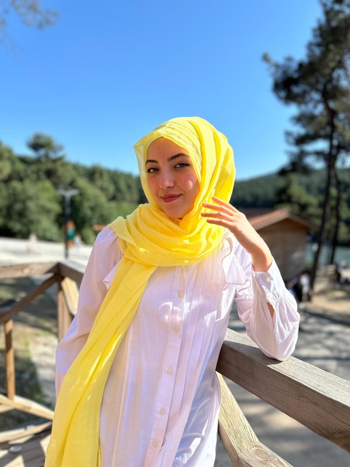 Sarı Konfor Şal