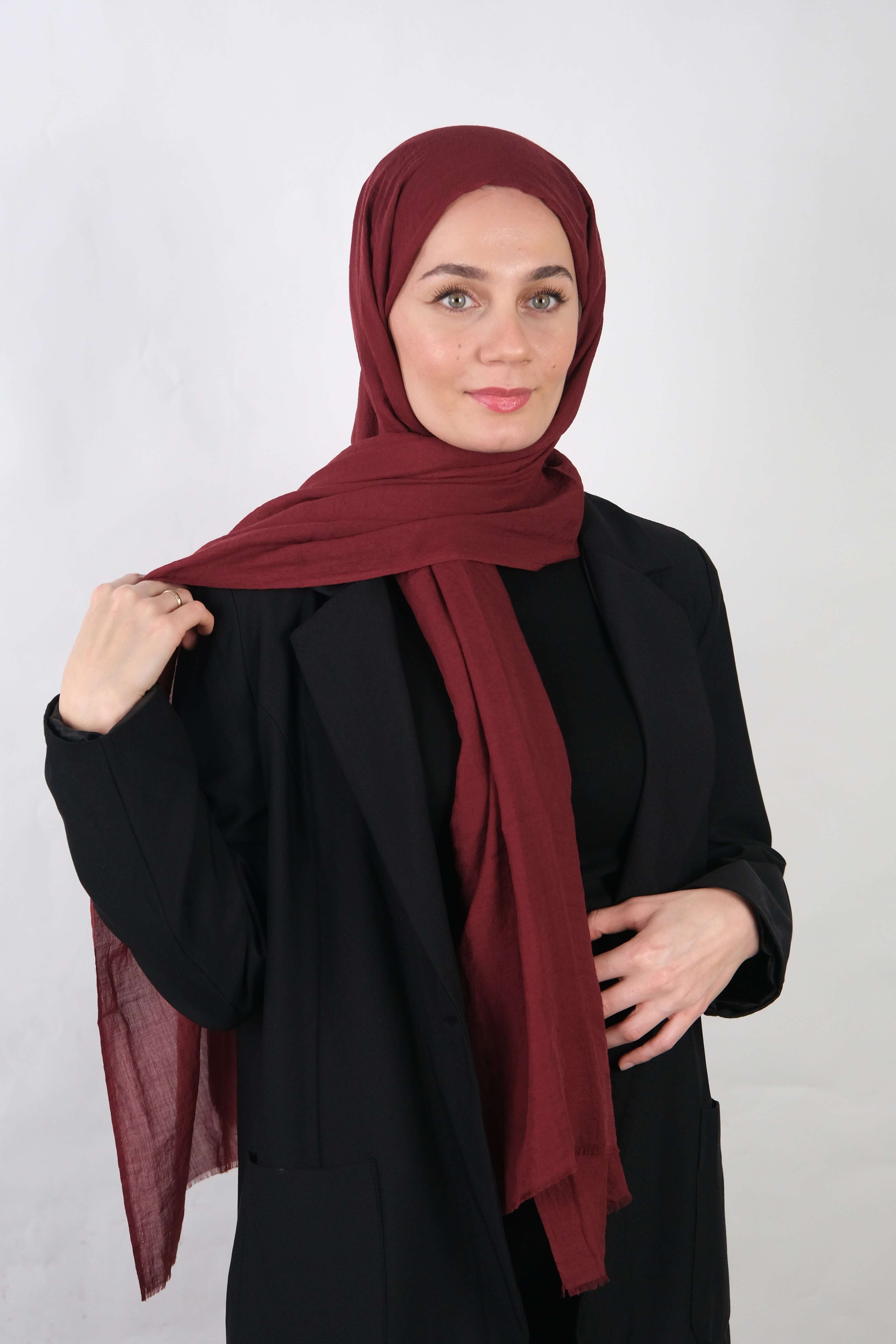  Konfor Şal - Bordo Konfor Şal