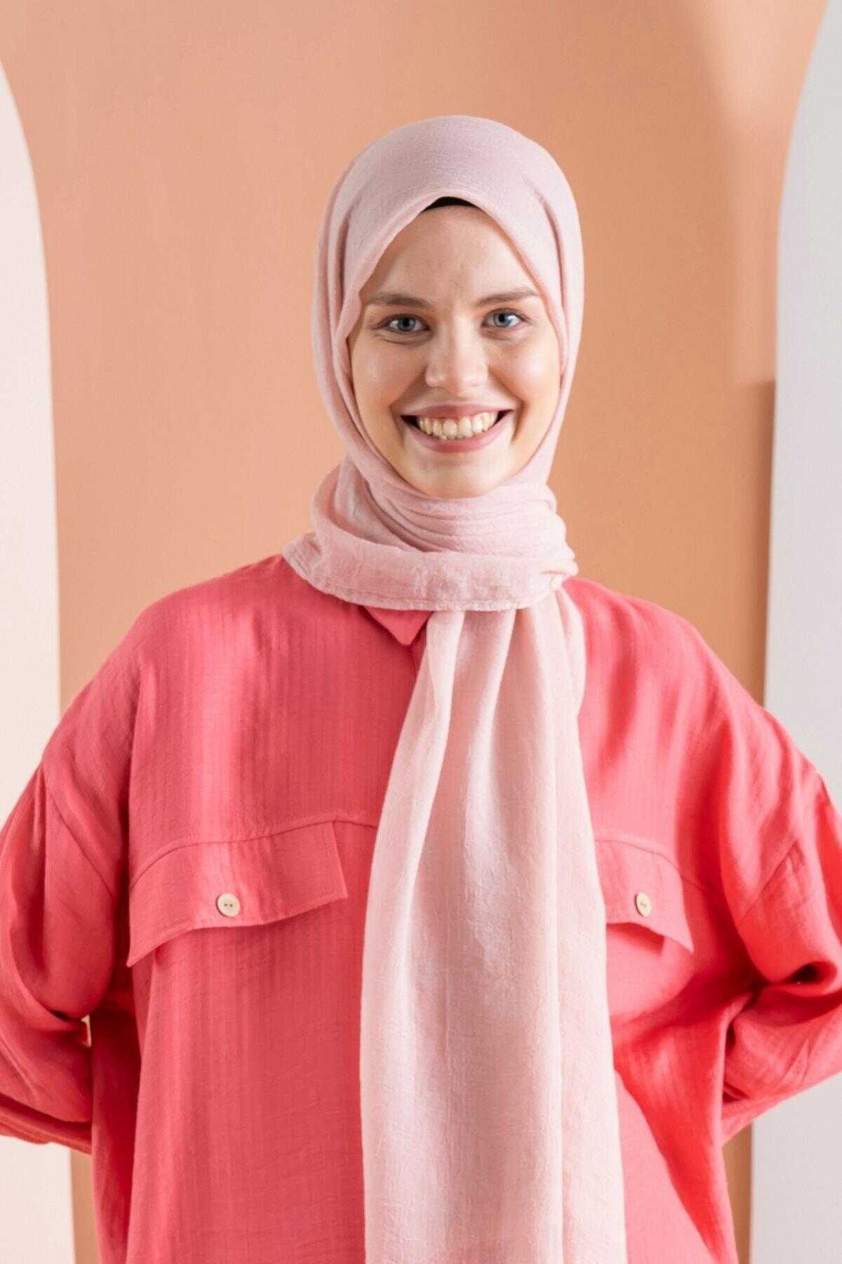Toz Pembe Konfor Şal