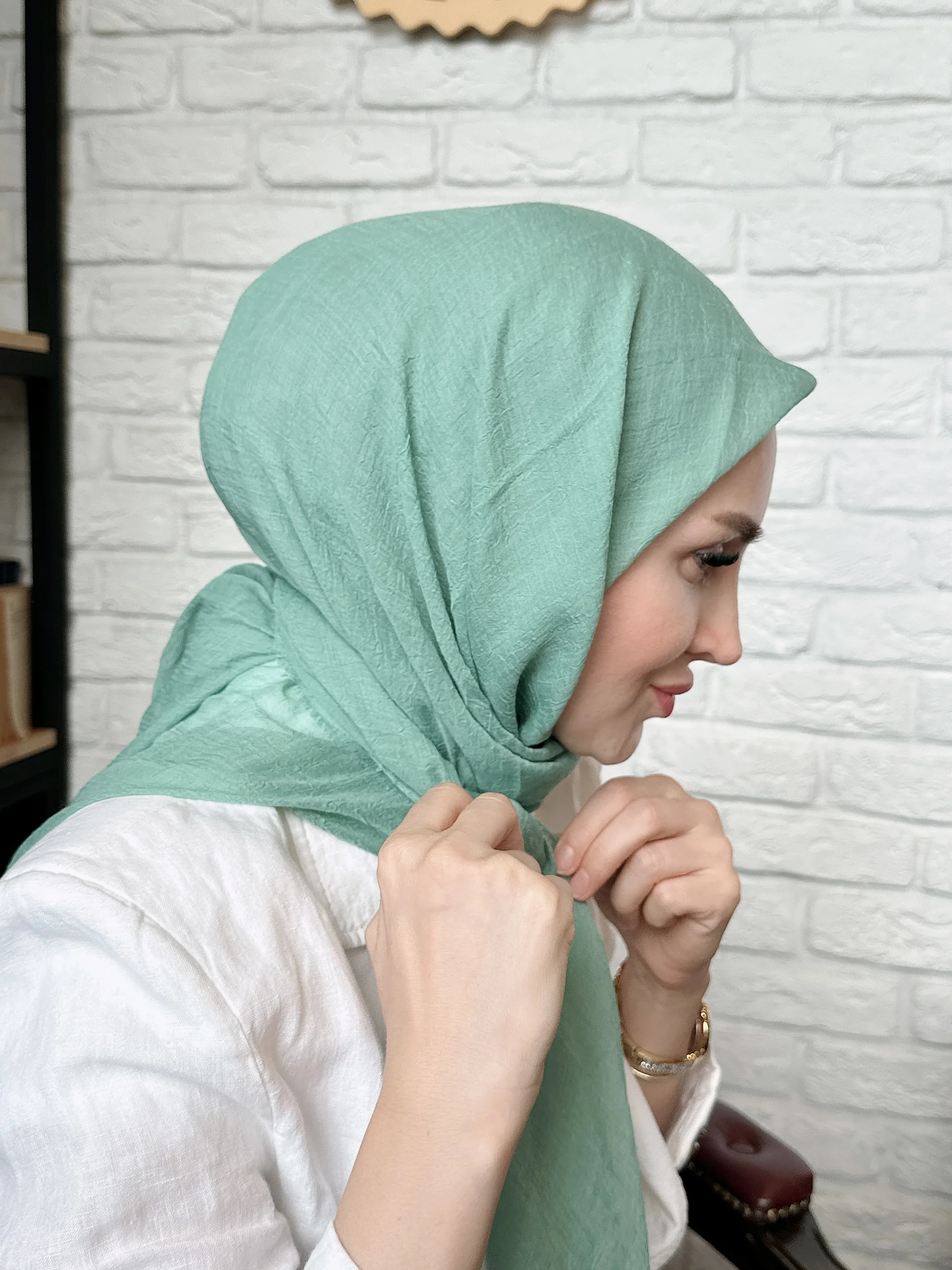 Konfor Eşarp - Mint Yeşili Konfor Eşarp