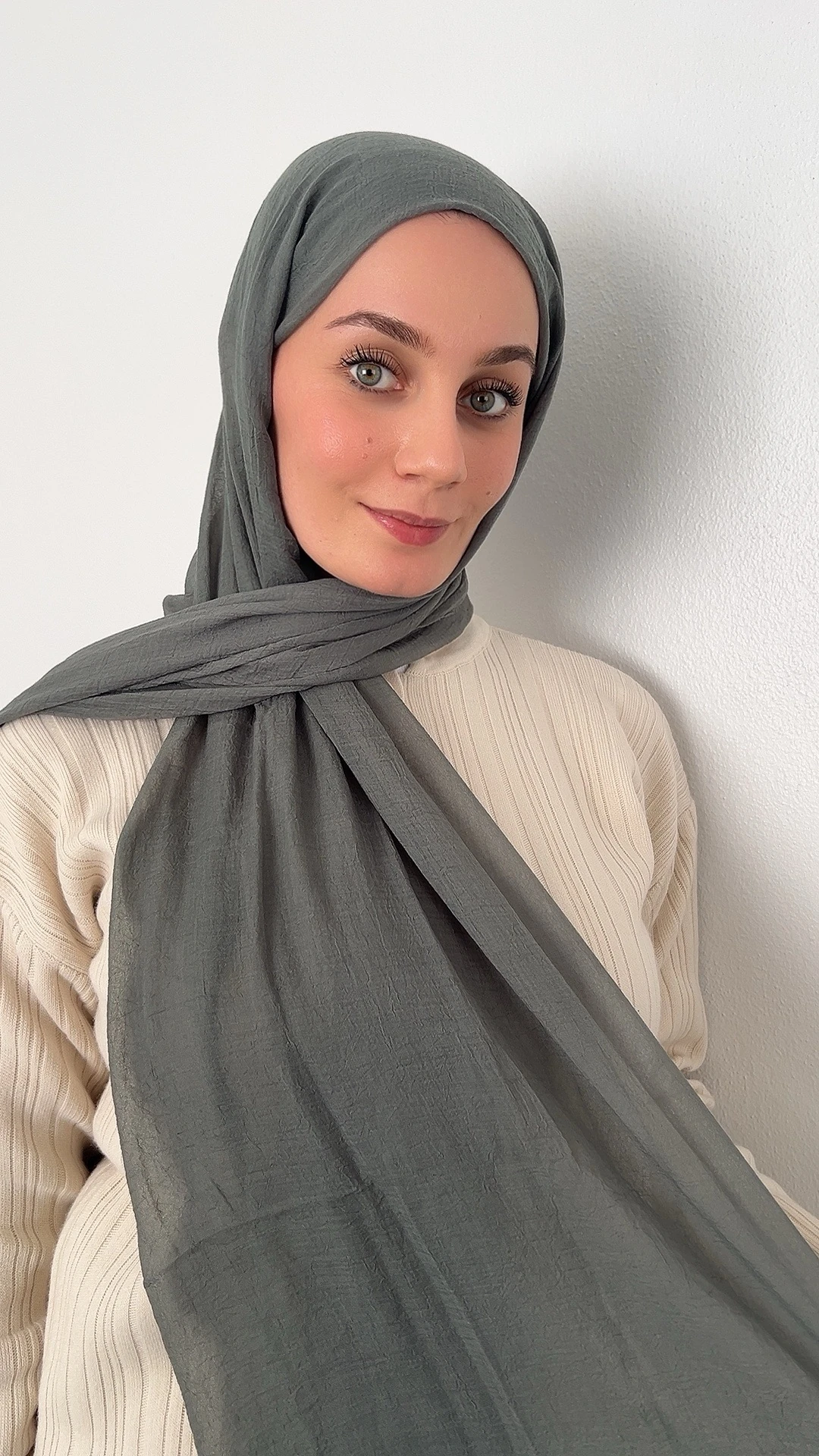  Konfor Şal - Haki Yeşil Konfor Şal